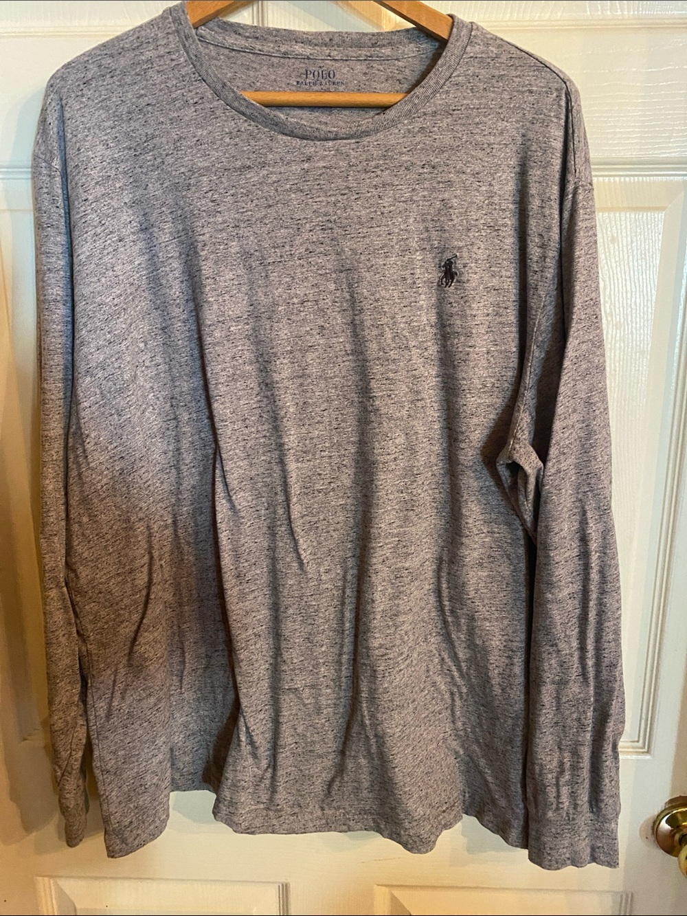Polo by Ralph Lauren Heather Gray Long Sleeve Crewneck Tee